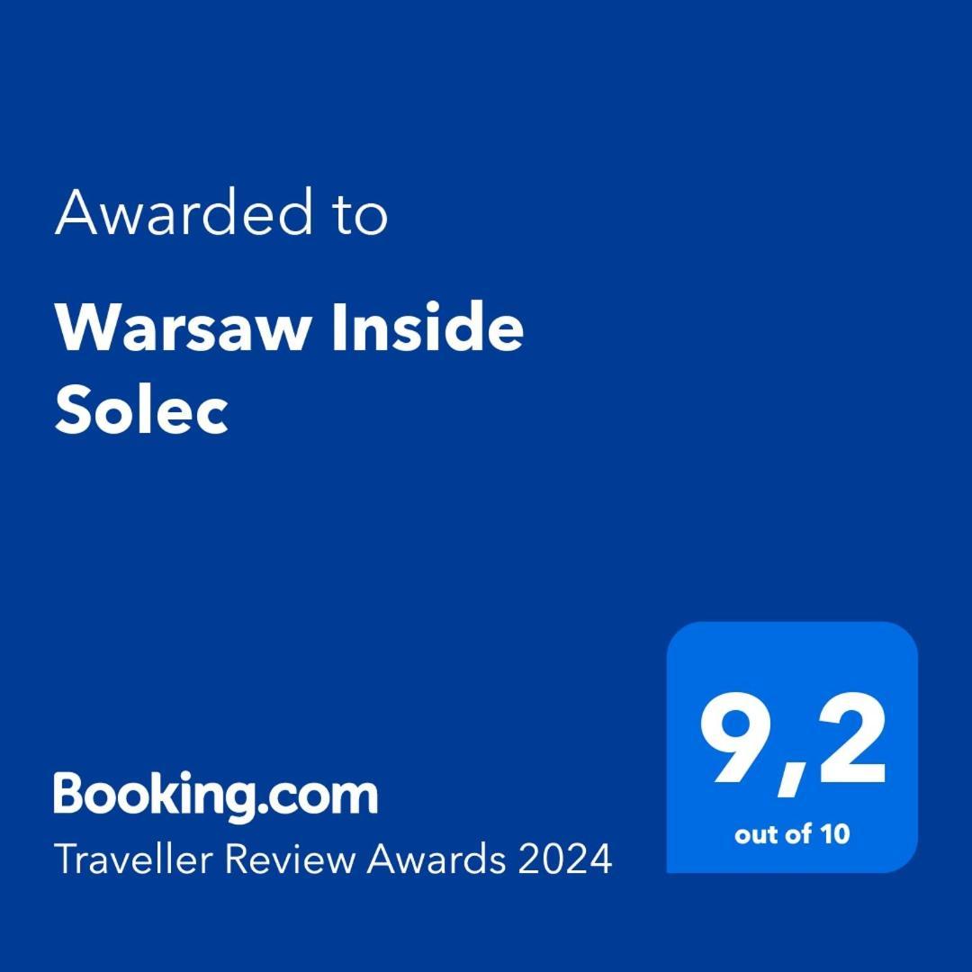 Warsaw Inside Solec With Private Parking 아파트 외부 사진